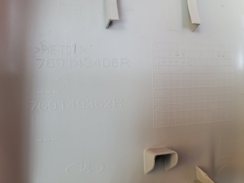 Обшивка средней стойки