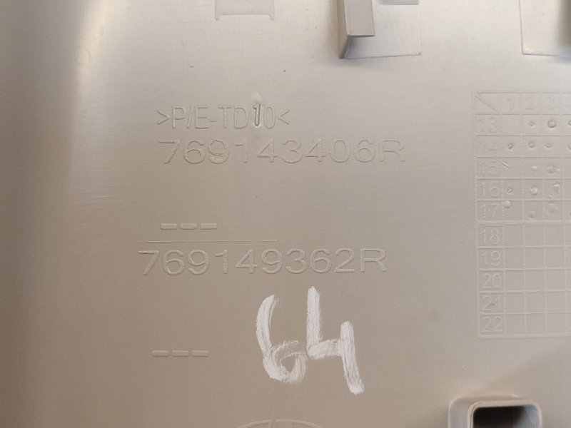 Обшивка средней стойки