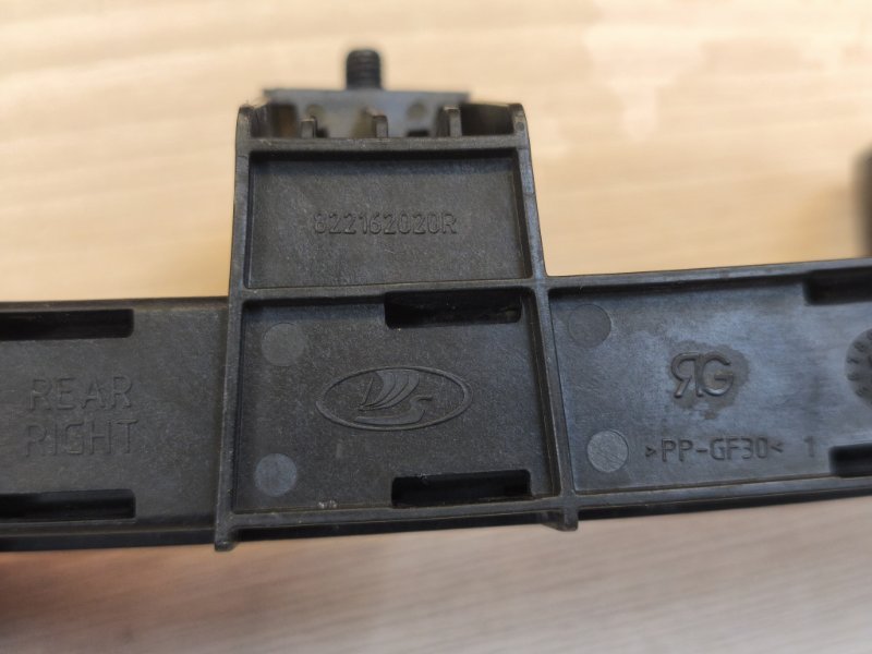 Направляющая стекла двери